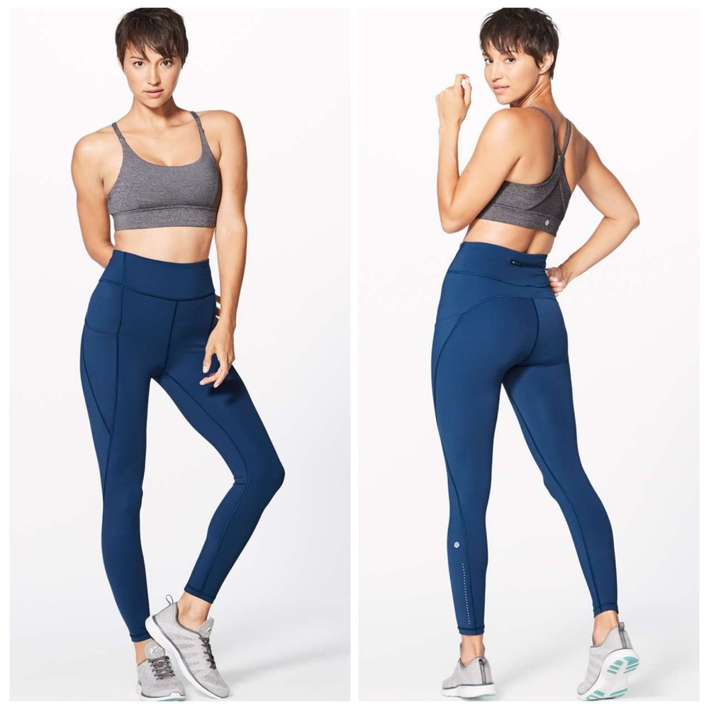 Lululemon Break Free Tight 25" Night Tide 6 Teal Blue Green